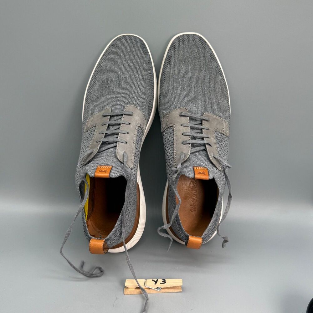 Wolf & Shepherd SwiftKnit Men's 11 Gray White Mesh Low Top Derby Sneakers Shoes - Picture 10 of 10